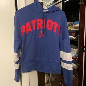 New England Patriots Crop Sweatshirt S